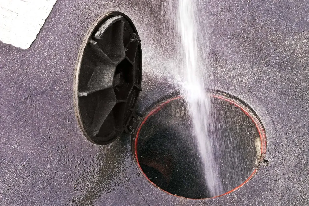 Curage système d'évacuation à Barraux